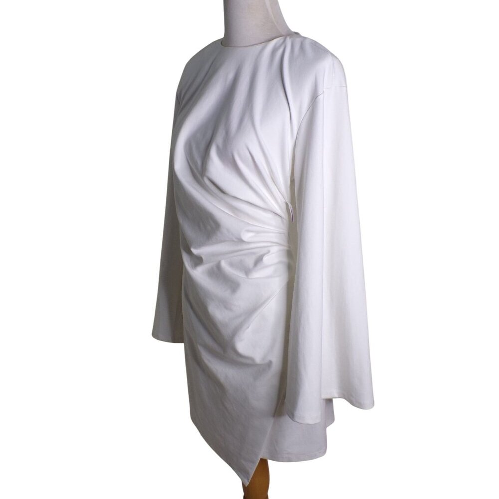 🆕ELLIATT La Fontelina Bell Sleeve Mini Dress Ivory Off White X-Small 2 - Picture 6 of 10